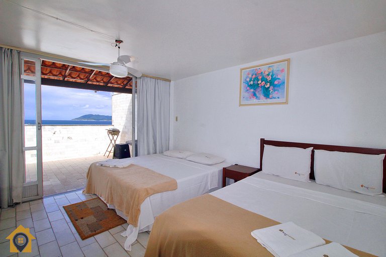 Apto Frente Mar na Praia do Forte p/ 10 pessoas