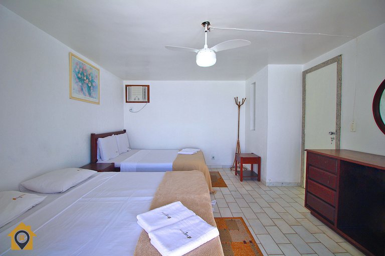 Apto Frente Mar na Praia do Forte p/ 10 pessoas