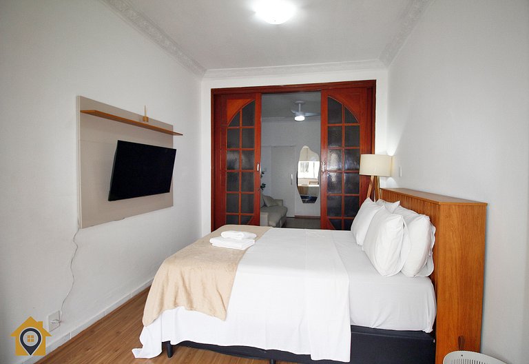 Studio grande e econômico p/ 4 pessoas