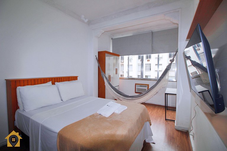 Studio grande e econômico p/ 4 pessoas