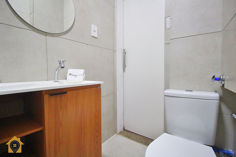 Studio grande e econômico p/ 4 pessoas