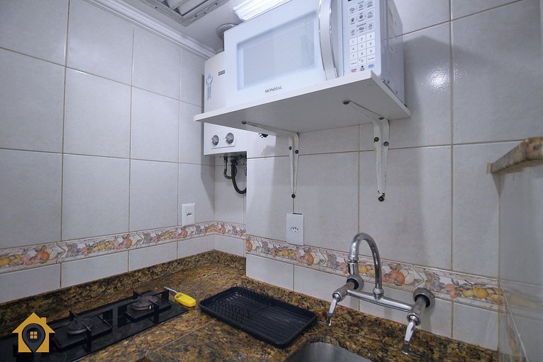 Studio Simples e Funcional c/ Vista Mar