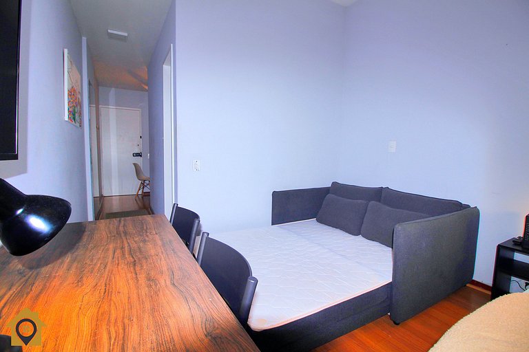 Studio p/ 4 Pessoas Silencioso a 30m da Praia