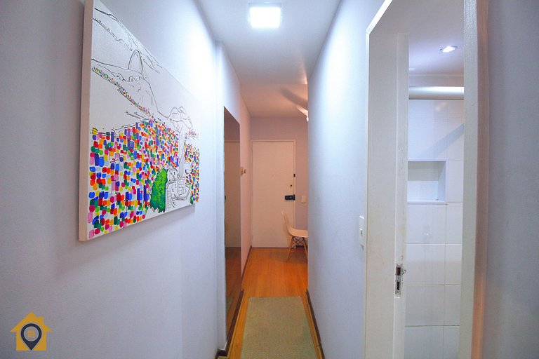 Studio p/ 4 Pessoas Silencioso a 30m da Praia