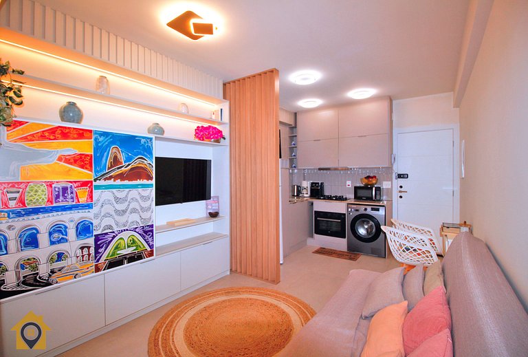 Luxuoso Quarto e Sala com Jacuzzi e Churrasqueira