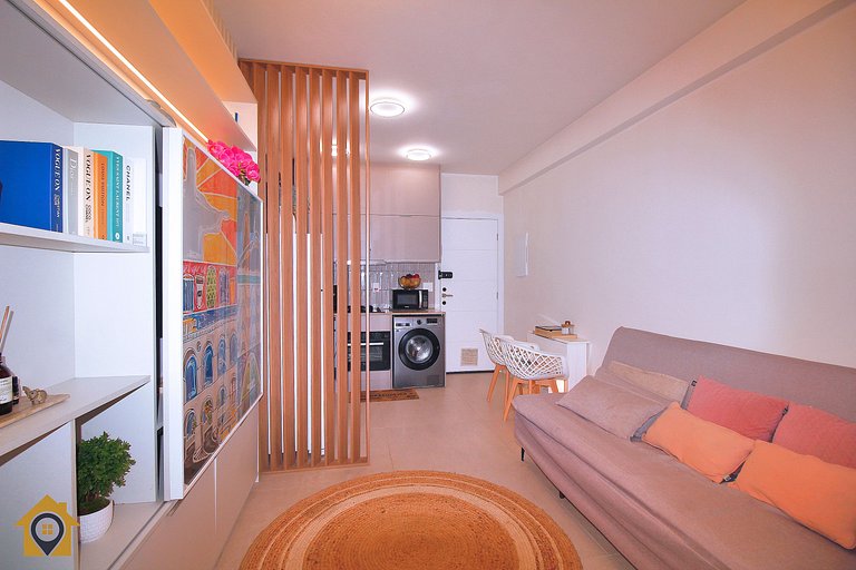 Luxuoso Quarto e Sala com Jacuzzi e Churrasqueira