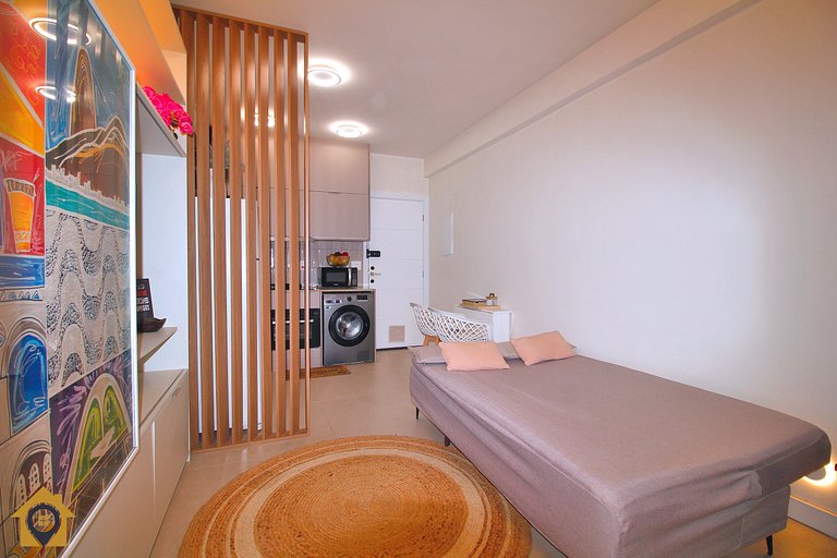Luxuoso Quarto e Sala com Jacuzzi e Churrasqueira
