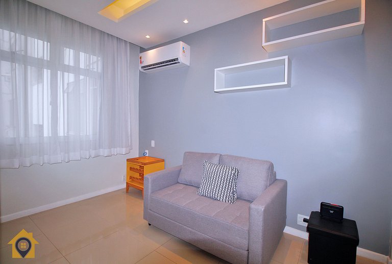 Studio Equipado e Novo na Quadra da Praia