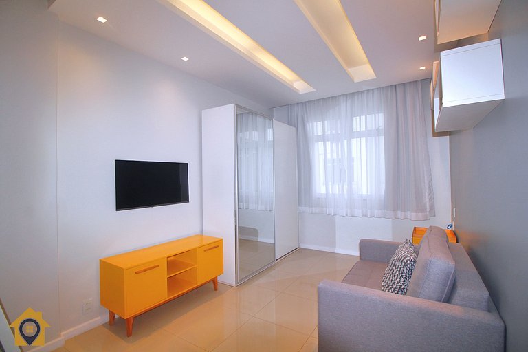 Studio Equipado e Novo na Quadra da Praia