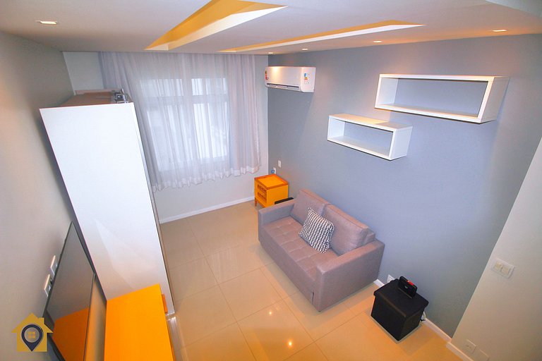 Studio Equipado e Novo na Quadra da Praia